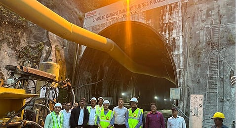 the proposed Rail Link between Sivok-Rangpo.