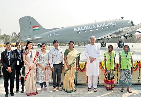 CM Naveen Patnaik unveils the restored Dakota aircraft at BPIA | Shamim Qureshy