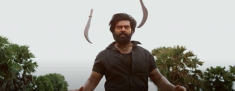 A still from the teaser of Kathar Basha Endra Muthuramalingam, the upcoming Tamil film starring actor Arya in the lead role. (Photo | YouTube screengrab)