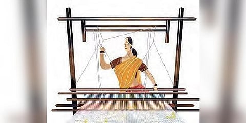 TDP leader Nara Lokesh launches a website for uplift of handloom weavers during yatra