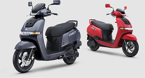 Electric two-wheelers. (Photo | TVS) (Photo | TVS)