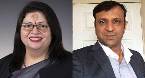Rita Patel (Photo | Leicester Cabinet); Sanjay Modhwadia (Photo | Linkedin)