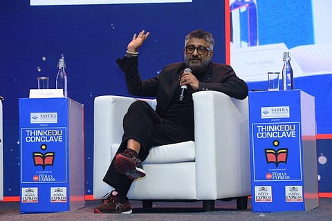 A file photo of filmmaker Vivek Agnihotri at TNIE's ThinkEdu conclave in Chennai, Feb.9, 2023. (Photo | R Satish babu, EPS)