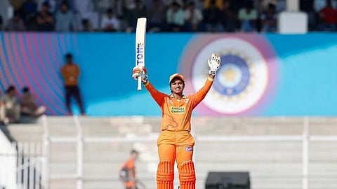 Cricketer D Hemalatha. (Photo | WPL/BCCI)