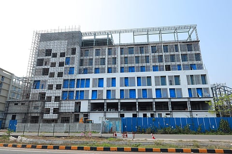 The under-construction Taj CIAL on Kochi airport premises. (Express)