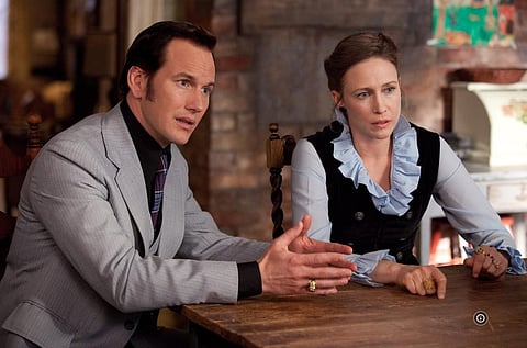 A still from the first movie of the franchise, 'The Conjuring' starring Patrick Wilson and Vera Farmiga as Ed and Lorraine Warren. (Photo | IMDb)
