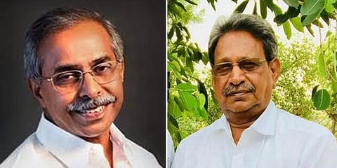 (Left) Former MP Vivekananda Reddy and Y S Bhaskar Reddy.