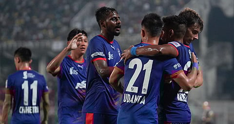 Bengaluru FC finished atop Group A of the Super Cup and made their way into the semifinals with a 1-1 against Kerala Blasters here on Sunday. (Photo | ISL website)