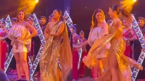 Rashmika Mandanna and Alia Bhatt dance to Naatu Naatu.