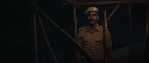 A screengrab of actor Soori from the official trailer of Viduthalai Part 1. (Screengrab | YouTube)