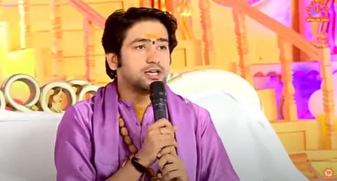 Pandit Dhirendra Krishna Shastri. (Photo | Bageshwar Dham Sarkar YouTube)