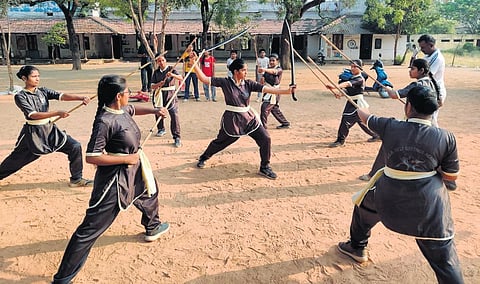 Dasari Jayachandra, hailing from Kadapa town grew up watching his father perform sword and stick fights at village festivals during his formative years and decided to master in the art as his father