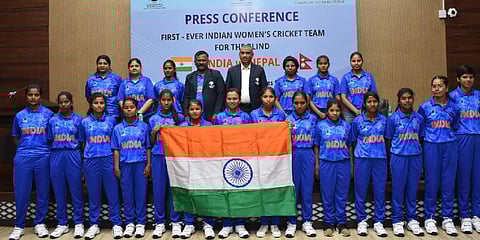 Indian Women's Blind Cricket Team (Photo | CABI @ Twitter)