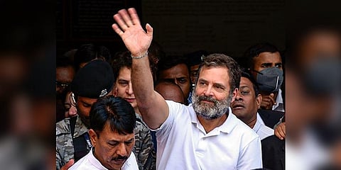 Bye For Now! Congress leader Rahul Gandhi. (Photo | PTI)