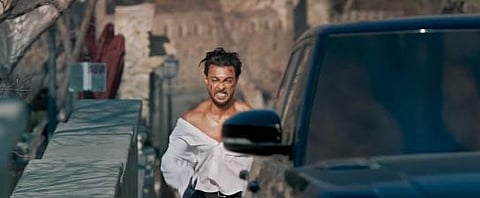 A scene from the teaser of the movie 'Ruslaan'