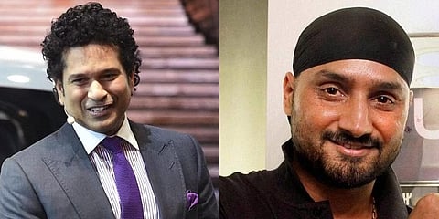 Sachin Tendulkar and Harbhajan Singh