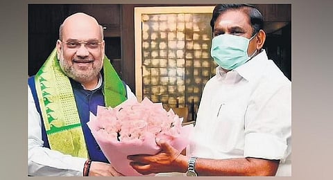 EPS will be meeting Union Home Minister Amit Shah, who is the election strategist of the BJP, in New Delhi on April 26 or 27.(File Photo)