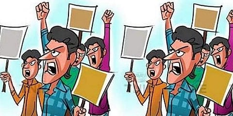 Mali community continue stir for separate 12 pc quota in Rajasthan's Bharatpur