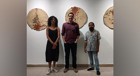 Stills from the  State Gallery of Art, Hyderabad (Photo | Instagram/ @tusar.pradhan.1)