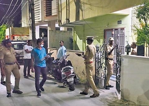 Police suspect a man carrying an umbrella was behind the murder. A hunt is  on to nab him. (Photo | Express)