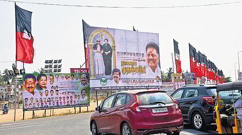 Buses are being arranged to bring supporters from various districts and to take them back. (Photo | MK Ashok Kumar, EPS)