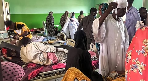 The Sudanese doctors' union says 13 hospitals nationwide have been shelled and 19 others evacuated since fighting began. (Photo | AFP)