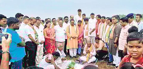 Tudu worshipping Mother Earth on Akshaya Tritiya at Pattamundai I EXPRESS