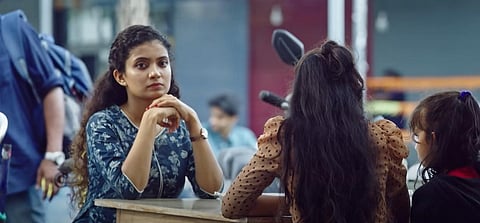 A still from the trailer of 'Thrishanku' starring Anna Ben and Arjun Ashokan. (Photo | YouTube screengrab)