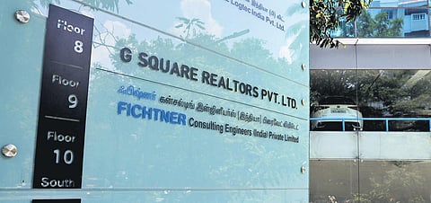 G Square Realtors office located at Alwarpet in Chennai. (Photo | Sri Loganathan Velmurugan, EPS)