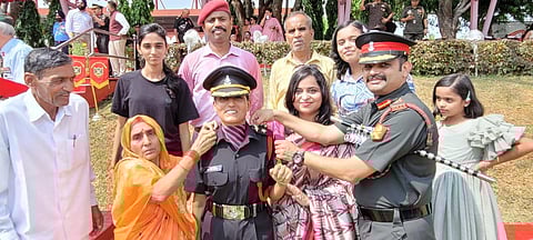 Galwan hero's wife becomes Army officer; posted to eastern Ladakh