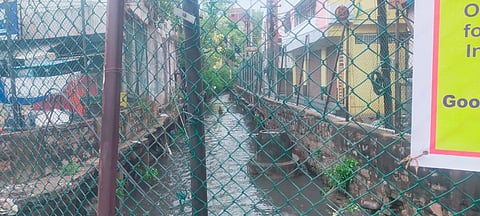 The open drain at Kalasiguda in Secunderabad
