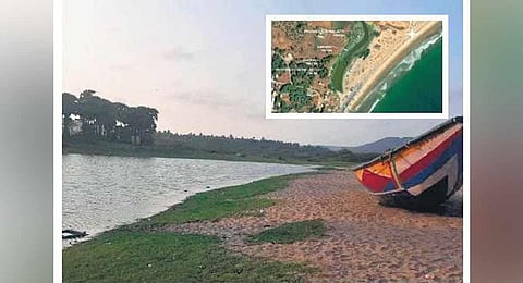 Proposed site for floating jetty at Chintapalli in Pusapatirega mandal. (Photo | express)
