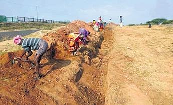 Excavation being carried out in Adichanallur