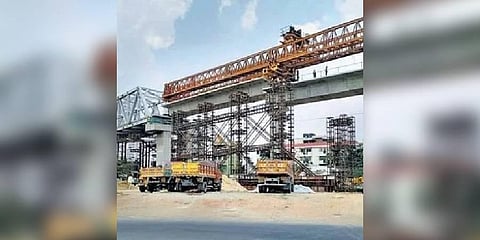 Bengaluru Metro’s Eastern Extension line. (Photo | Twitter@WF_Watcher)