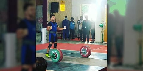 Weightlifter Shubham Todkar. (Photo | Express)