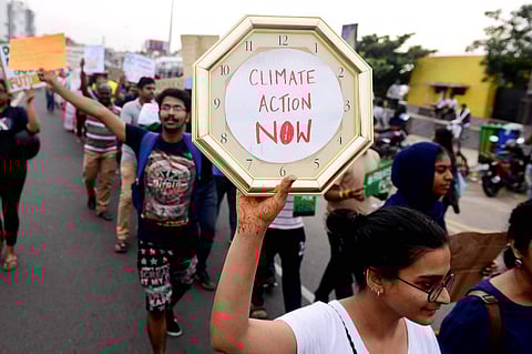 Representational Image: The world has warmed by over 1 degrees Celsius since the Industrial Revolution because of emissions of greenhouse gases. (Photo | EPS)