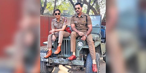 Varalaxmi Sarathkumar and Arav in Dayal Padmanabhan’s crime thriller 'Maruthi Nagar Police Station'