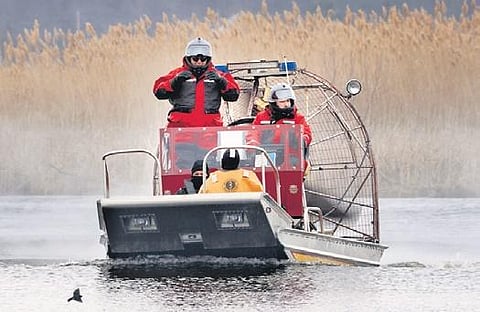 FILE: Search operation for missing persons in St Lawrence River in Akwesasne. (Photo | AP)