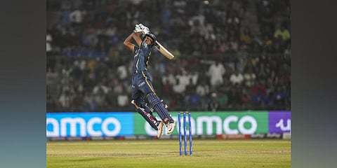 Representational Image: Gujarat Titans batter Sai Sudharsan during the IPL 2023 cricket match between Delhi Capitals and Gujarat Titans. (Photo | PTI)