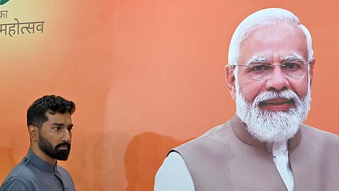 Anil K Antony joins BJP in New Delhi on April 6, 2023. (Photo | Shekhar Yadav, EPS)