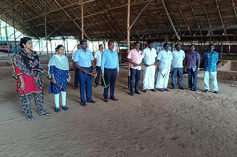 The area marked out for third phase of excavations at Magalimedu village near Gangaikonda Cholapuram in Ariyalur district | Express