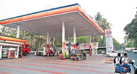 The fuel station in Shoranur from where Shahrukh Saifi bought petrol. (Photo| Express  )