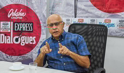 Subroto Bagchi, former tech czar, one of India’s top philanthropists and chairman of Odisha Skill Development Authority. (Photo | Debadatta Mallick, EPS)