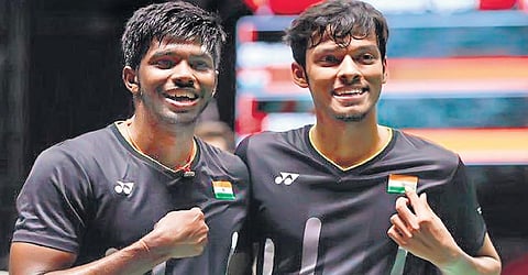 Satwiksairaj Rankireddy (L) and Chirag Shetty (File Photo)