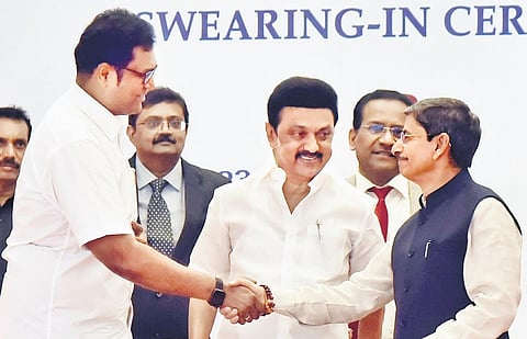 TN Cabinet reshuffle: Thangam gets finance and PTR IT; Rajaa is Industries Minister