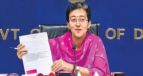 Minister Atishi makes the announcement at a press conference on Monday | PTI