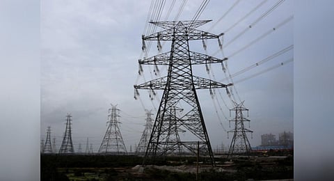 Power supply tower at Ennore in Chennai –( Express Photo | Shiba Prasad Sahu)