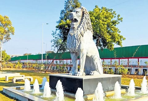 Sculptures, fountains near Delhi airport ‘new icons’ of national capital