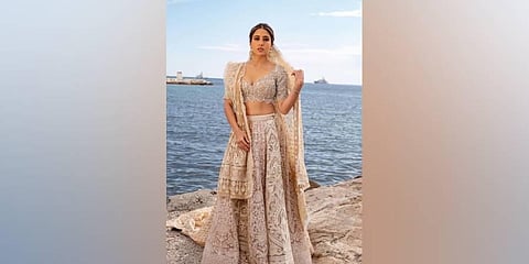 The actor shared posts from her appearance on the red carpet on her Instagram Stories. (Photo | Sara Ali Khan Instagram)