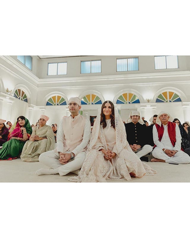 Parineeti and Raghav got engaged in New Delhi on May 13 in the presence of close family and friends. (Photo | Parineeti Chopra Instagram)